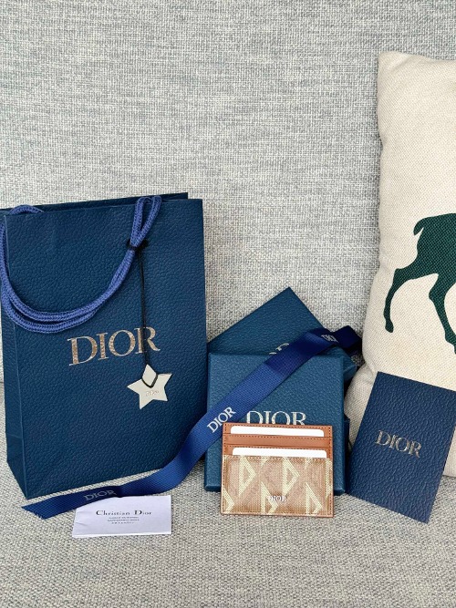 DIOR CD 다이아몬드 남자 카드 홀더 지갑 2ESCH135DCO