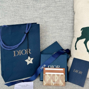 DIOR CD 다이아몬드 남자 카드 홀더 지갑 2ESCH135DCO
