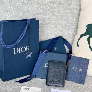 DIOR 2단 남자 카드 홀더 오거나이저 지갑 2ESCH138CDI