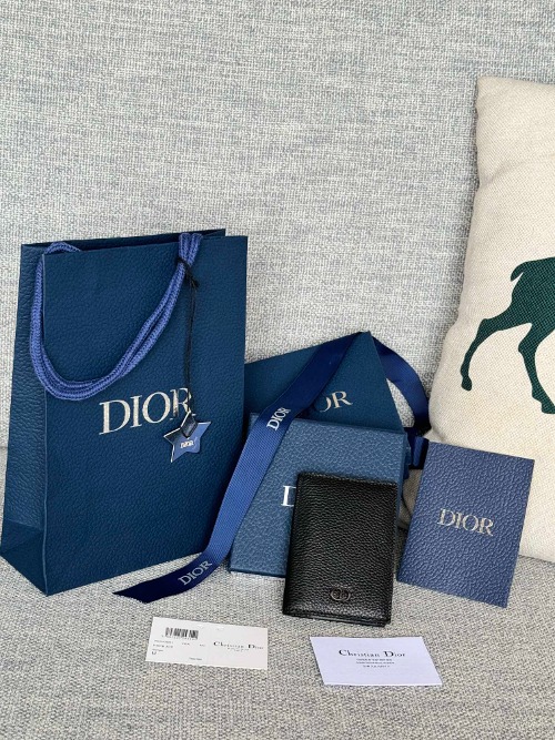 DIOR 2단 남자 카드 홀더 오거나이저 지갑 2ESCH138CDI