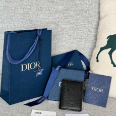 DIOR 2단 남자 카드 홀더 오거나이저 지갑 2ESCH138CDI