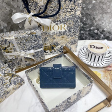 DIOR 레이디 디올 아코디언 여자 카드 홀더 지갑 S0074OVRB