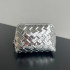 BOTTEGA VENETA 인트레치아토 파우치 클러치백 764044 실버
