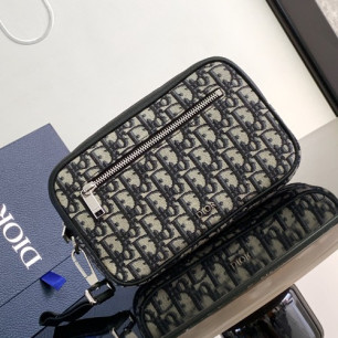 DIOR 오블리크 토일레트리 클러치백 스트랩 파우치 2ESCA340