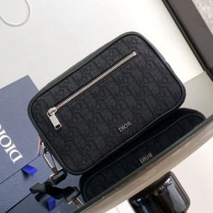 DIOR 오블리크 토일레트리 클러치백 스트랩 파우치 2ESCA340