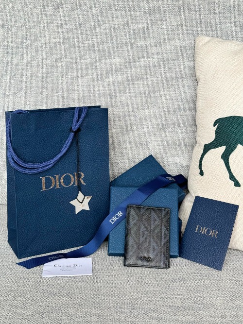 DIOR CD 다이아몬드 2단 남성 카드 지갑 2ESCH138DCO