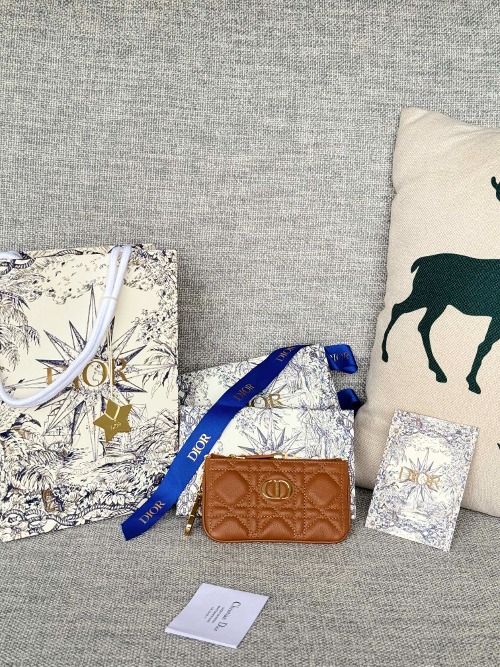 DIOR 카드 지갑 지퍼 여성 명품 파우치 S5158UWHC