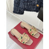 발렌티노 25ss V logo 체리픽 슬라이드 샌들