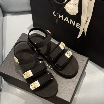 샤넬 25ss 봄 여름 신상 벨크로 샌들