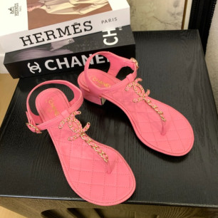 샤넬 25ss 체인 스트랩 샌들