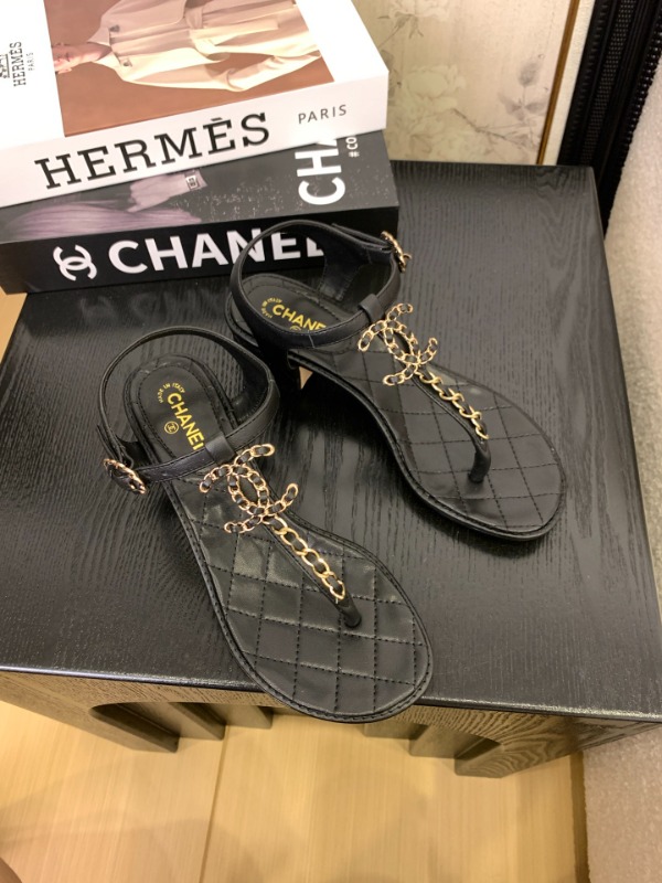 샤넬 25ss 벨크로 뮬 샌들