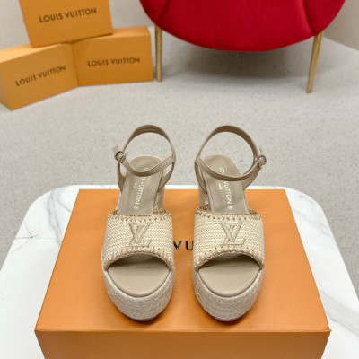 루이비통 25ss 헬리오스 웨지 샌들