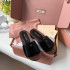 미우미우 25ss 레더 클로그