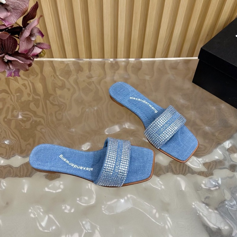 알렉산더왕 25SS 크리스탈 데님 뮬