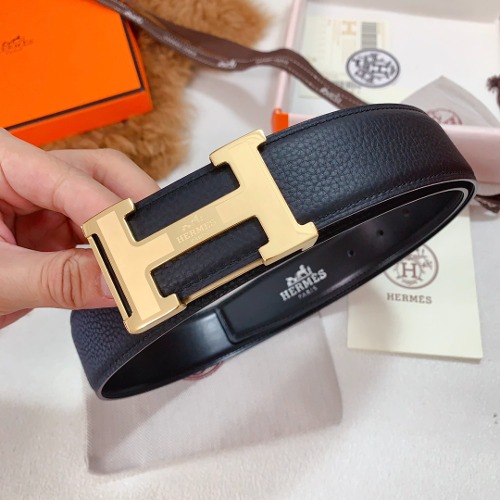 HERMES 에르메스 H 버클 레더 벨트