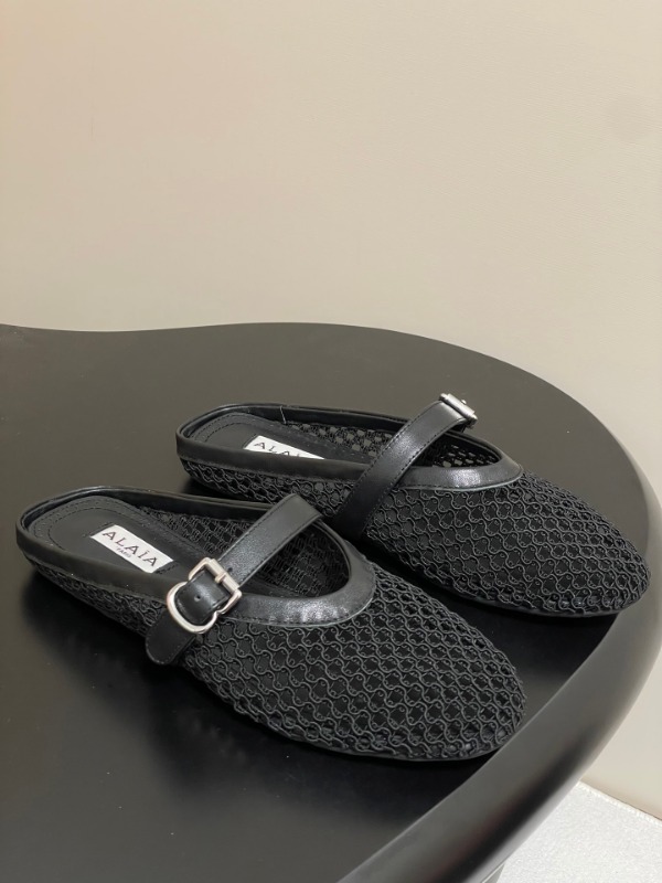 알라이아 25Fw 봄 신상 발레리나 플랫 뮬