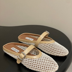 알라이아 25Fw 봄 신상 발레리나 플랫 뮬