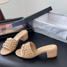 샤넬 25C 봄 여름 신상 뮬 샌들 힐