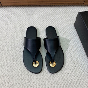 생로랑 플랫 끈 샌들