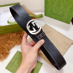 GUCCI 구찌 GG 로고 인터로킹 벨트