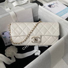 CHANEL 23P 진주 CC로고 레더 이브닝 체인백 AS3791