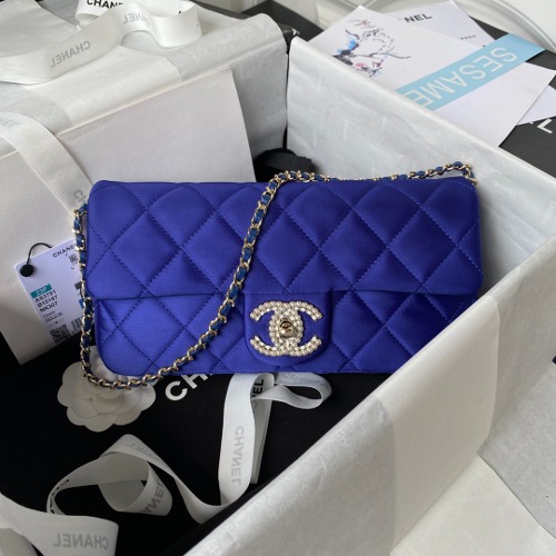 CHANEL 23P 진주 CC로고 레더 이브닝 체인백 AS3791