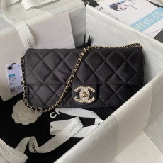 CHANEL 23P 진주 CC로고 레더 이브닝 체인백 AS3791