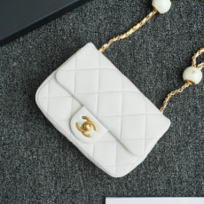 CHANEL 24s 더블펄 플랩백 11.5cm