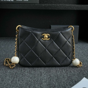 CHANEL 24s 더블펄 호보백