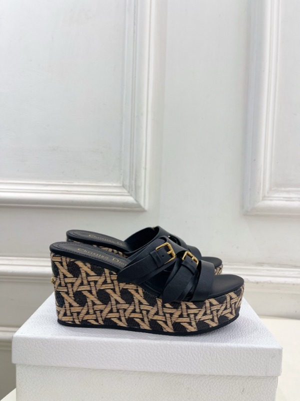 디올 L'Amazone Dior 웨지힐 뮬