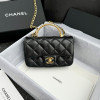 CHANEL 24s 투명손잡이 𝖢𝖥 플랩백 17cm