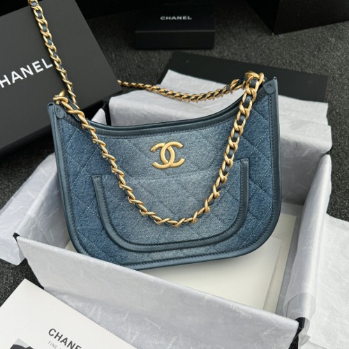 CHANEL 데님 호보