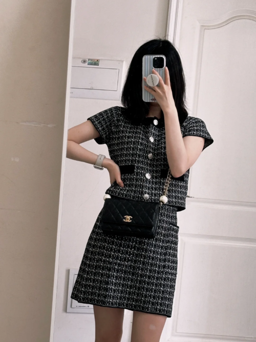 CHANEL 24s 더블 펄 woc