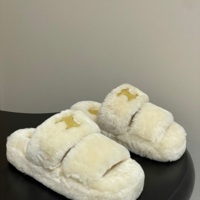 셀린느 25FW 시어링 통굽 뮬