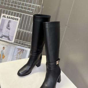 셀린느 트리옹프 가란스 스트랩 하이부츠
