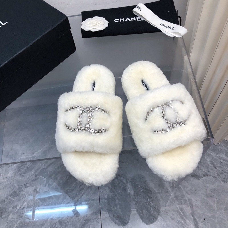 샤넬 25 초가을 시어링 슬라이드