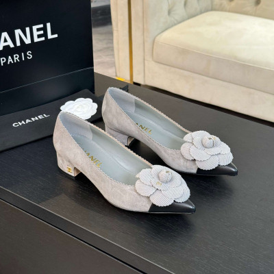 샤넬 카멜리아 플랫 슈즈