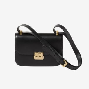 MIUMIU 미우미우 가죽 메탈로고 버클 숄더백