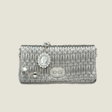 MIUMIU 미우미우 아이코닉 크리스탈 가죽백
