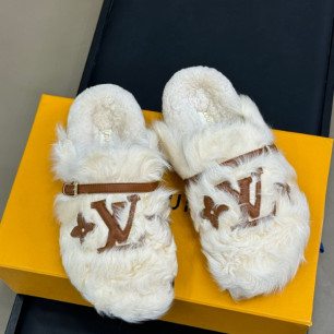 루이비통 LV 이지 뮬 위드 퍼