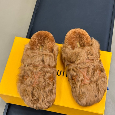 루이비통 LV 이지 뮬 위드 퍼