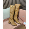 [하이엔드]미우미우 버클 장식 롱 부츠