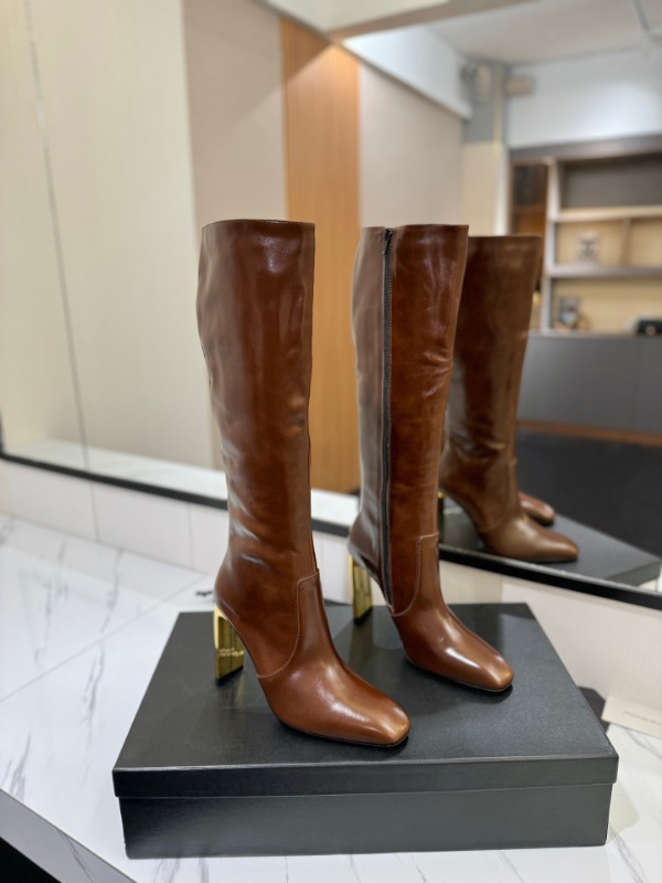 입생로랑 F/W Auteuil 힐 하이부츠