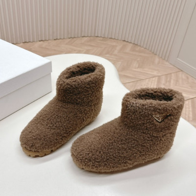 프라다 F/W 시어링 앵클부츠