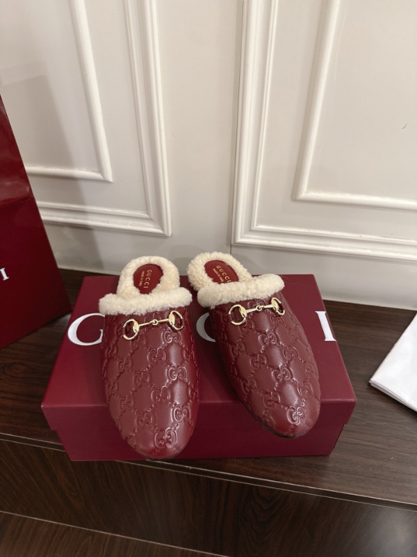 구찌 홀스빗 시어링 뮬