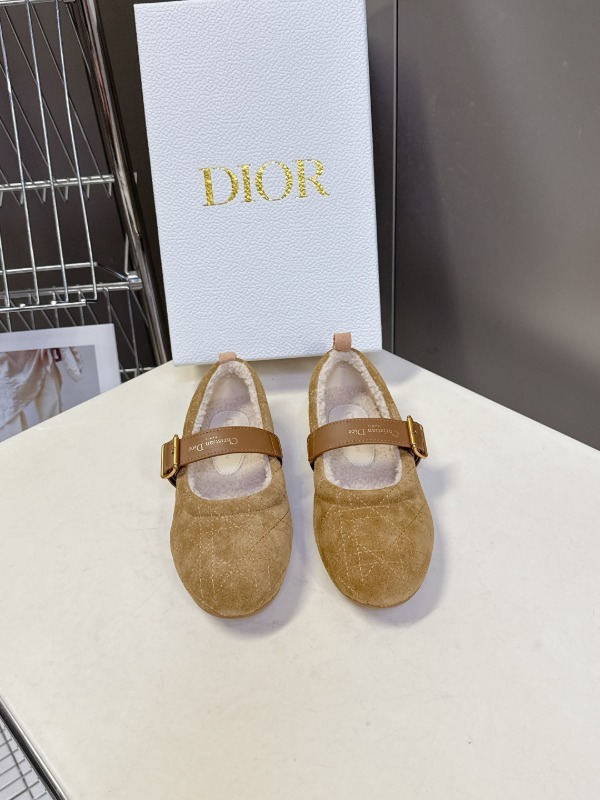 디올 Alps Dior Frost 발레 플랫 슈즈