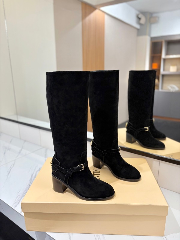 발렌티노 V로고 시그니처 하이부츠 8cm