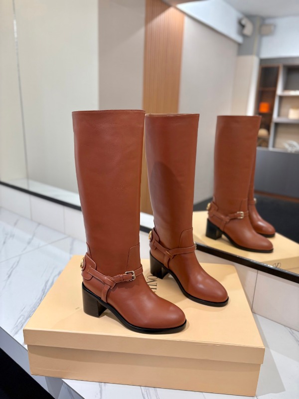 발렌티노 V로고 시그니처 하이부츠 8cm