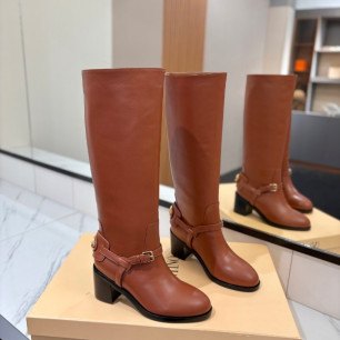 발렌티노 V로고 시그니처 하이부츠 8cm