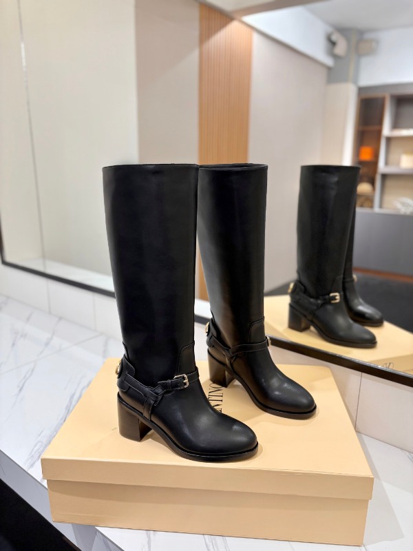 발렌티노 V로고 시그니처 하이부츠 8cm
